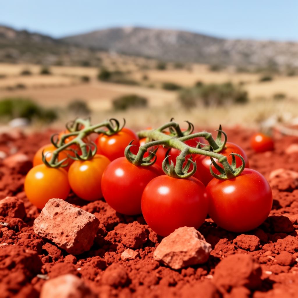 Terra rossa di Sardegna con macchia mediterranea